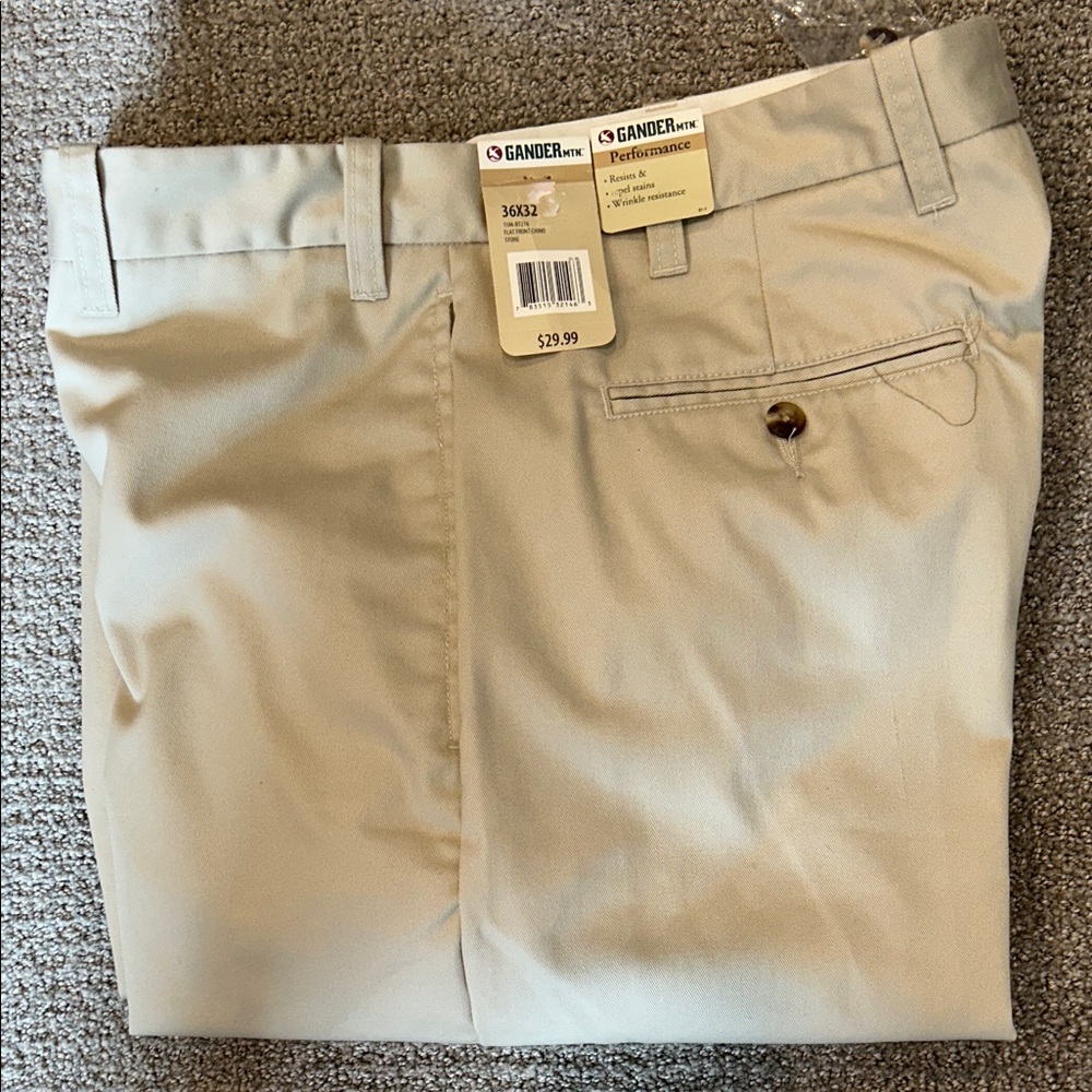 Gander Mountain Beige Performance Pants Size 36 x 32